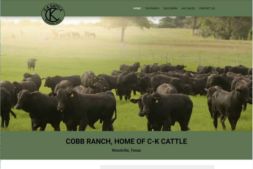 Cobb Ranch, Home of C-K Cattle by Eagle Custom Apparel