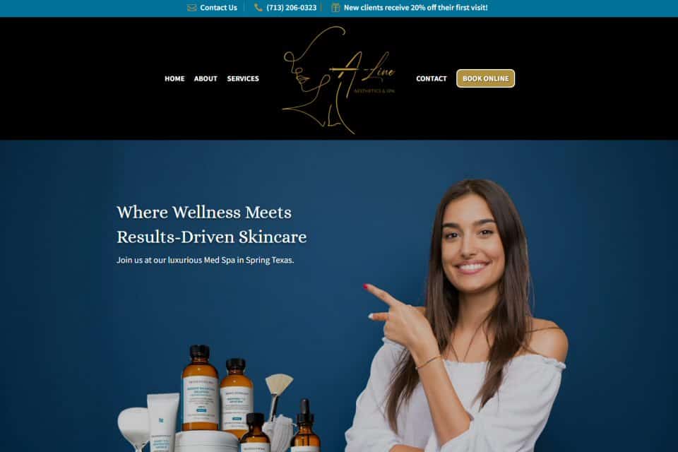 A-Line Aesthetics & Spa, Spring, TX by Eagle Custom Apparel